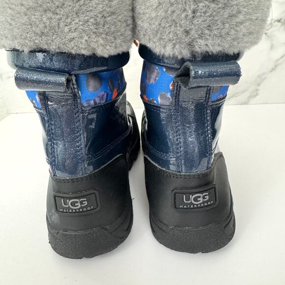 UGG Big Kids Butte II Boots Size 5 Style 1005581 Winter Waterproof Lined Blue - Picture 7 of 12